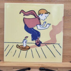 Thynne Nursery Rhyme Tiles Jack be Nimble 6 X 6 England Hand painted